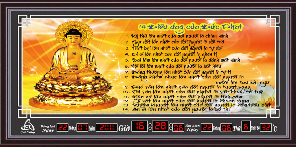 14 điều dạy của Đức Phật