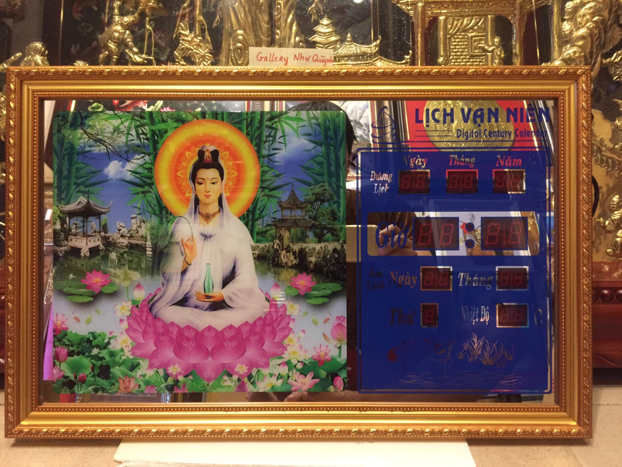 Phật quan âm ngồi đài sen -3635