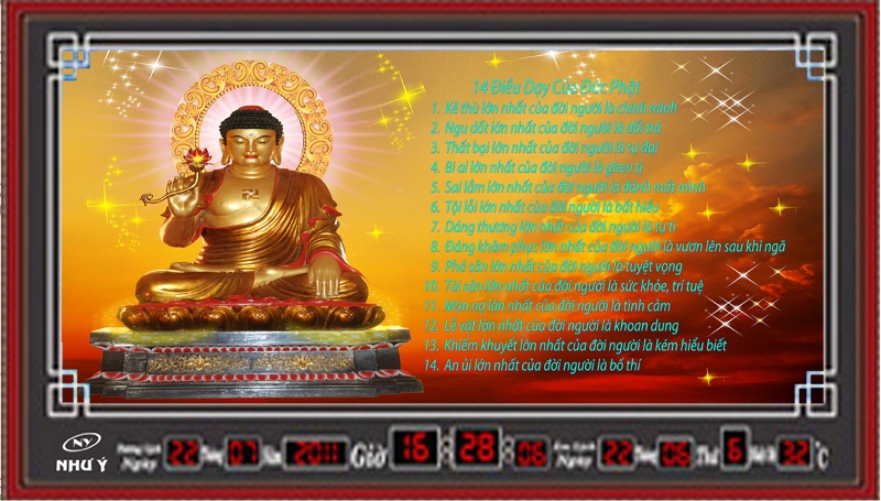 14 điều dạy của đức Phật